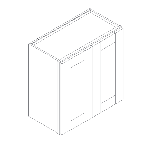 2 DOORS WALL CABINET diagram