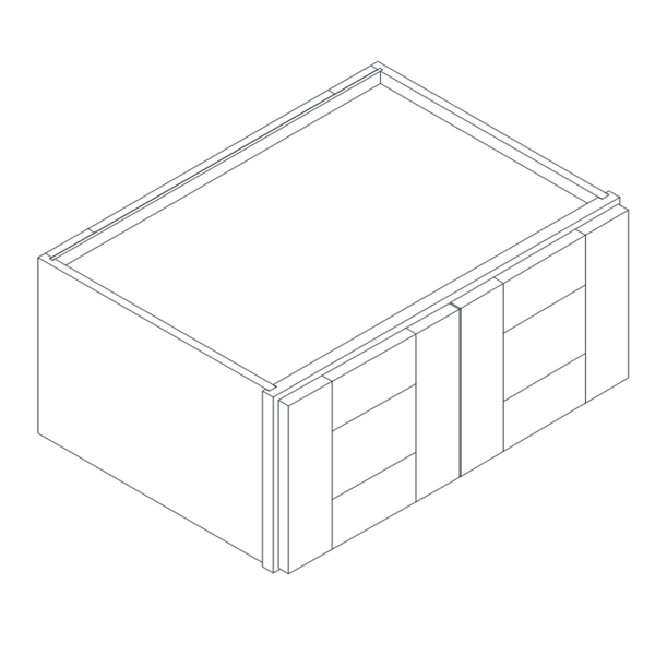 2 DOORS WALL CABINET diagram