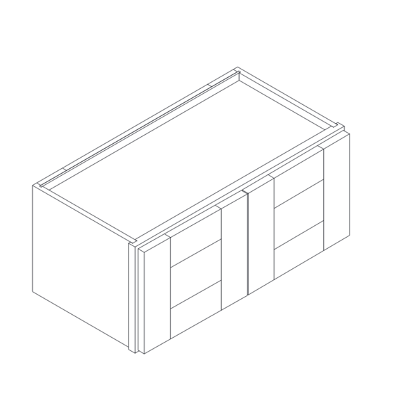 2 DOORS WALL CABINET diagram