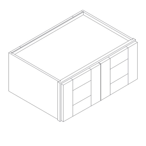 2 DOORS WALL CABINET diagram