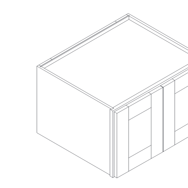 2 DOORS WALL CABINET diagram
