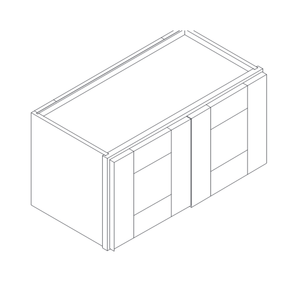 2 DOORS WALL CABINET diagram