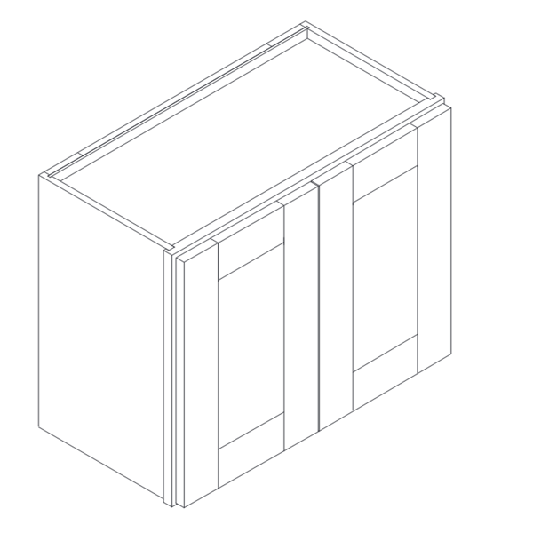 2 DOORS WALL CABINET diagram