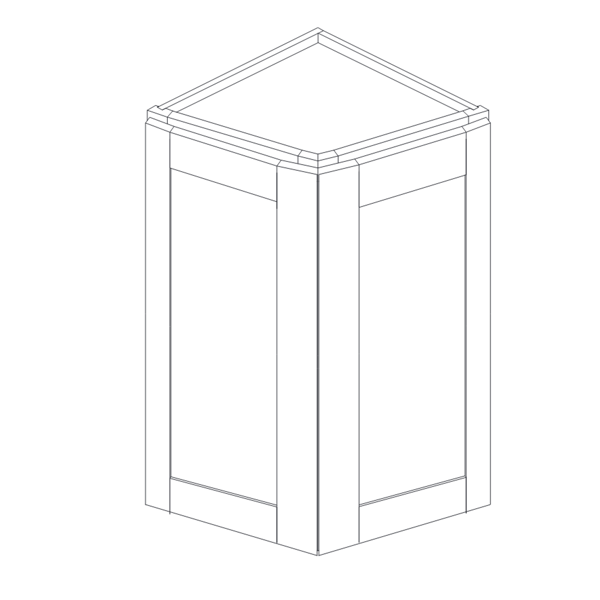 WALL ANGLE END CABINET diagram