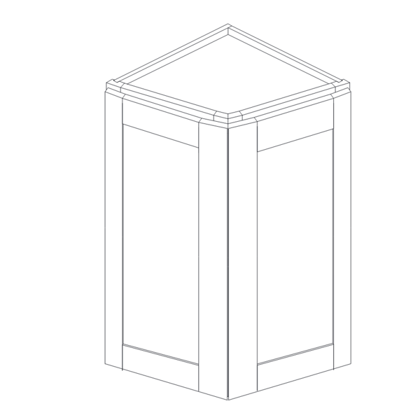 WALL ANGLE END CABINET diagram