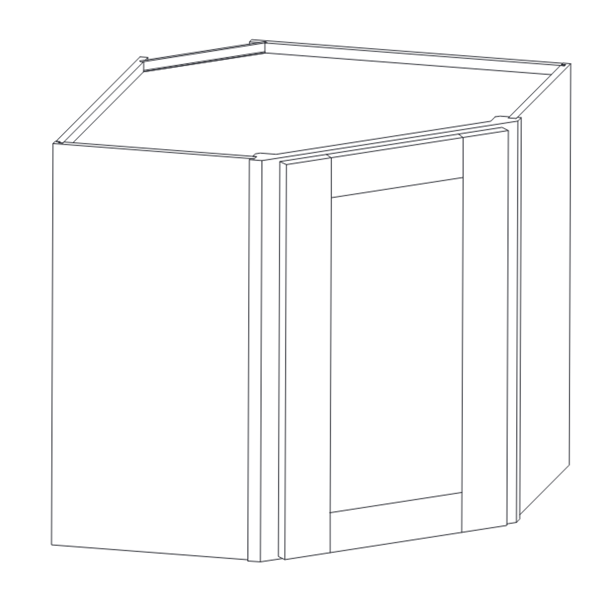 WALL DIAGONAL CORNER CABINET diagram