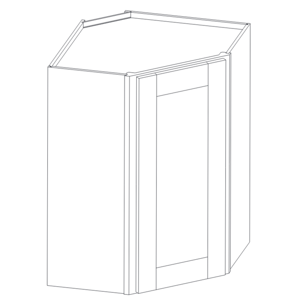 WALL DIAGONAL CORNER CABINET diagram
