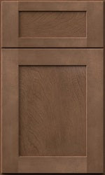 STL Cabinetry Shaker Driftwood cabinet door style sample for Saint Louis kitchens